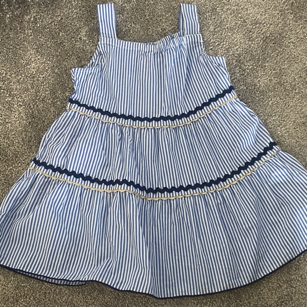 Crewcuts Blue and White Striped Dress